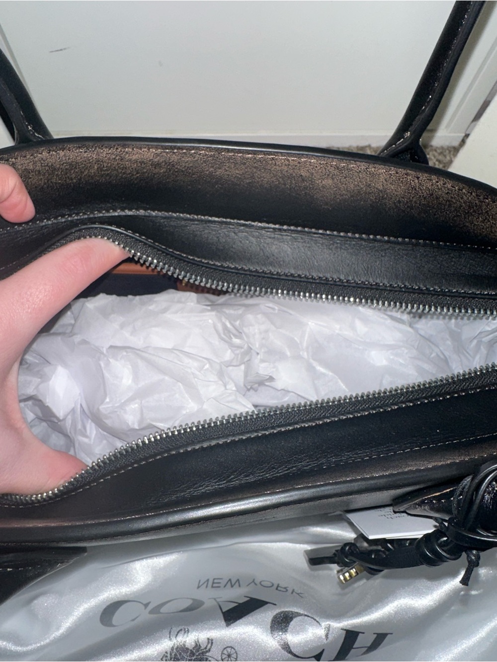 Coach Empire Carryall Loved Leather Shoulder Bag - Picture 4 of 16